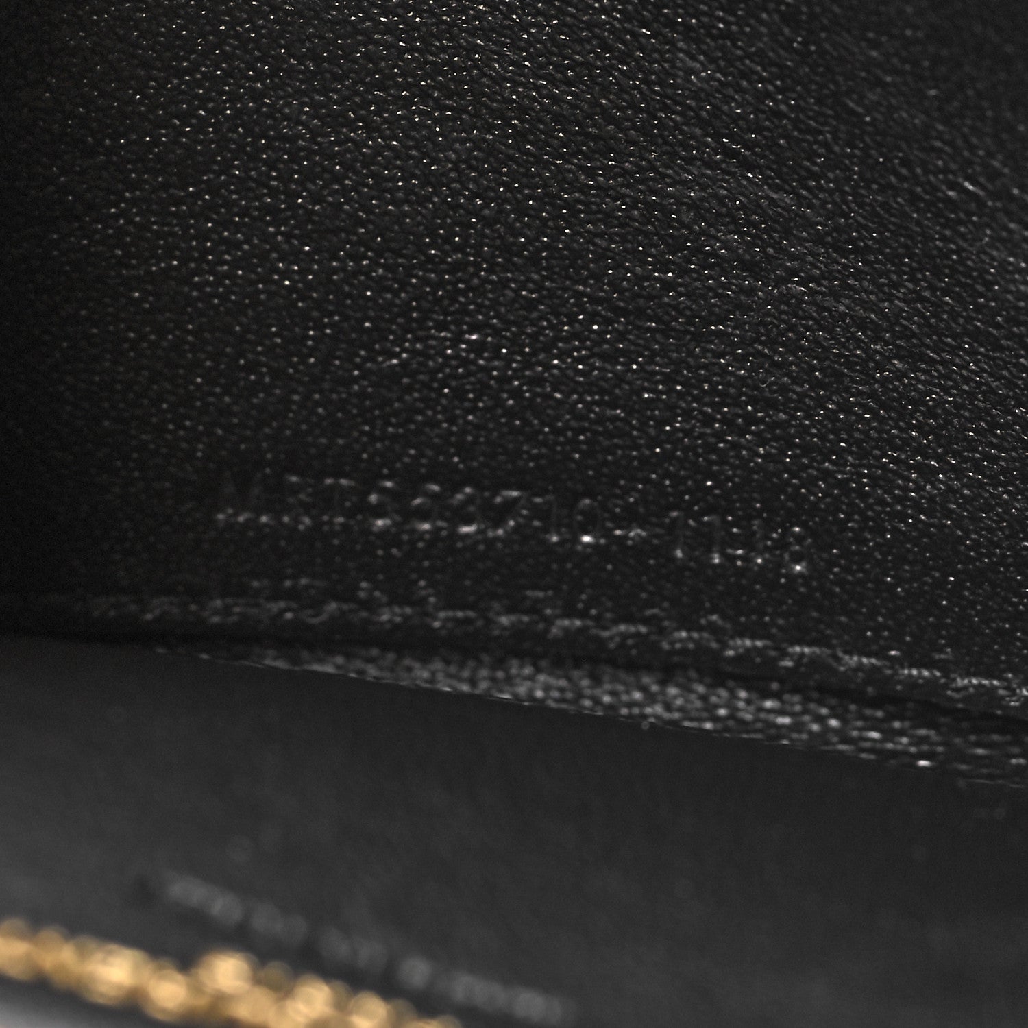 Saint Laurent Lambskin Matelasse Monogram Vicky Zip Around Card Holder Black 7 of 8
