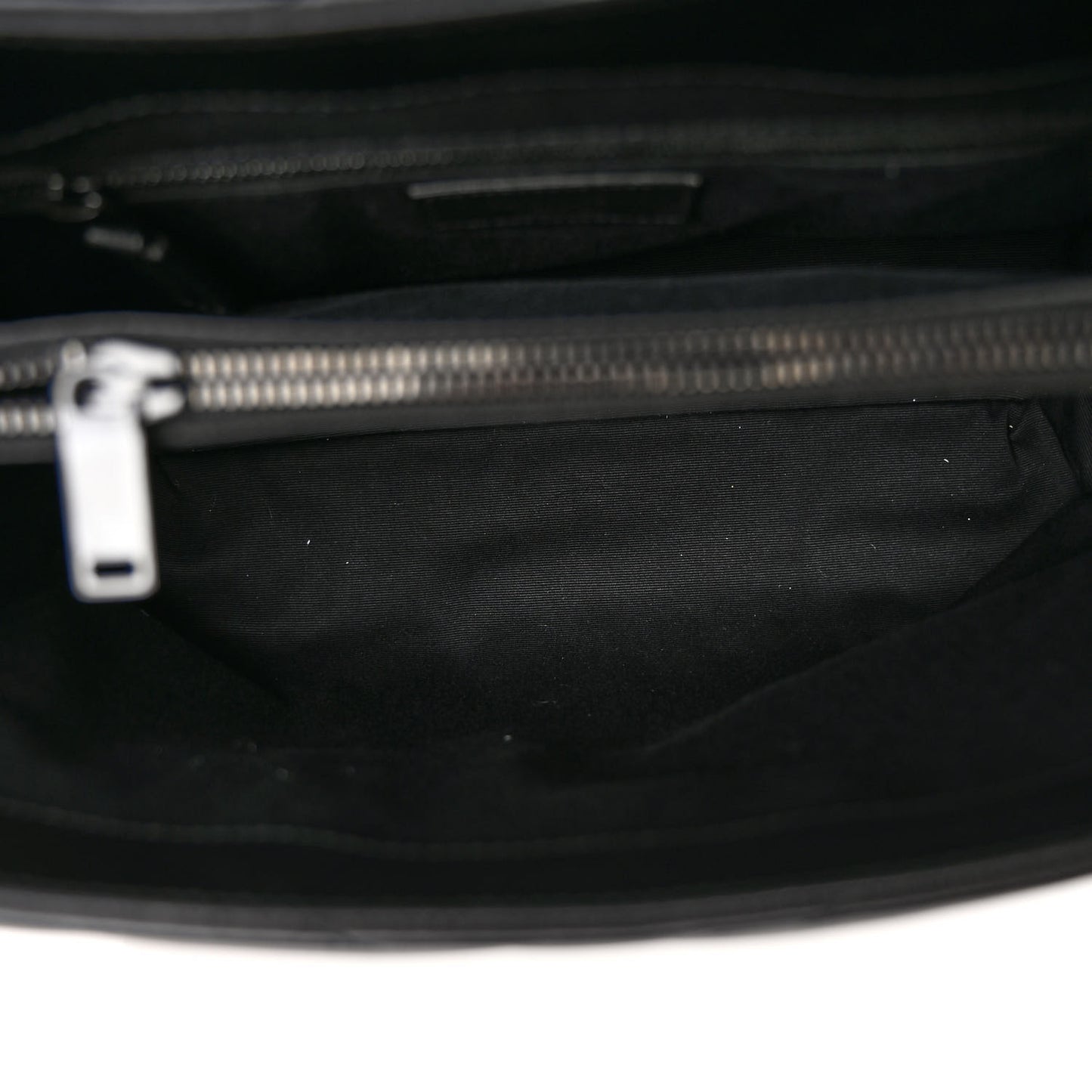 Calfskin Y Quilted Monogram Monochrome Medium Loulou Chain Satchel Black