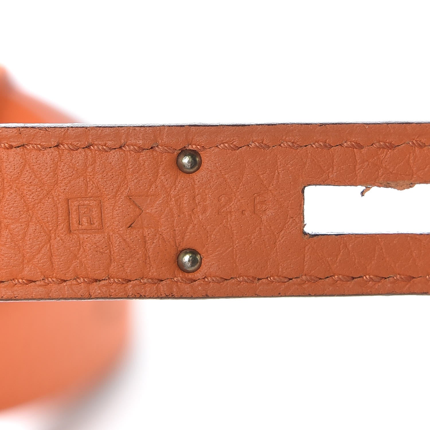 Hermes Taurillon Clemence Jypsiere 28 Orange 9 of 9
