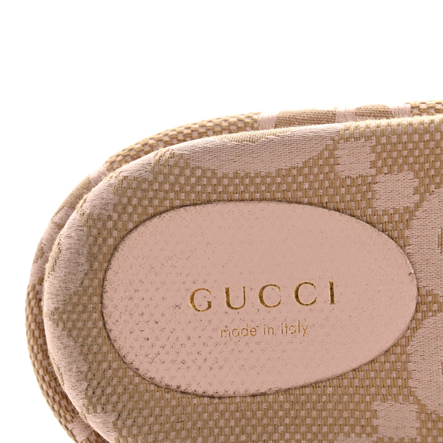 Monogram Jumbo GG Angelina Platform 55mm Slide Sandals 39.5 Beige Perfect Pink
