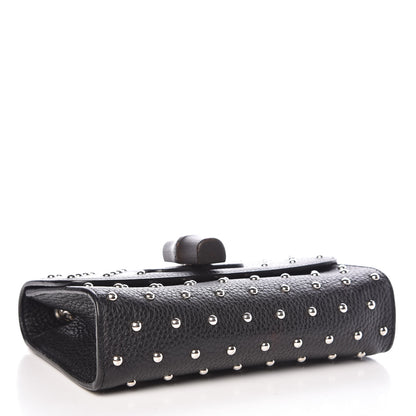 Gucci Calfskin Small Studded Miss Bamboo Shoulder Bag Black 4 of 9
