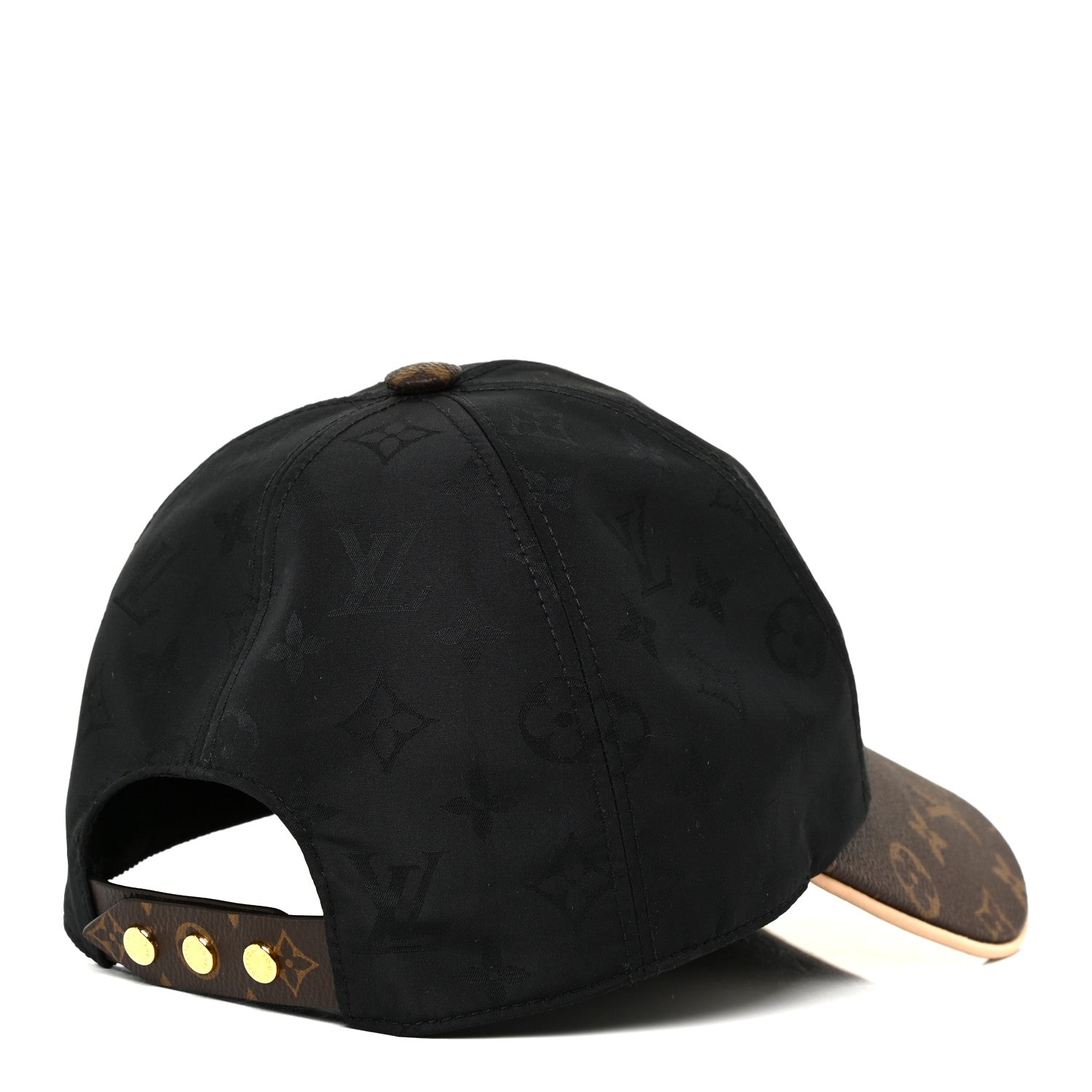 Louis Vuitton Polyester Silk Monogram LV Get Ready Cap M Black 3 of 6