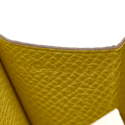 Hermes Epsom Constance Short Wallet Lime 7 of 8