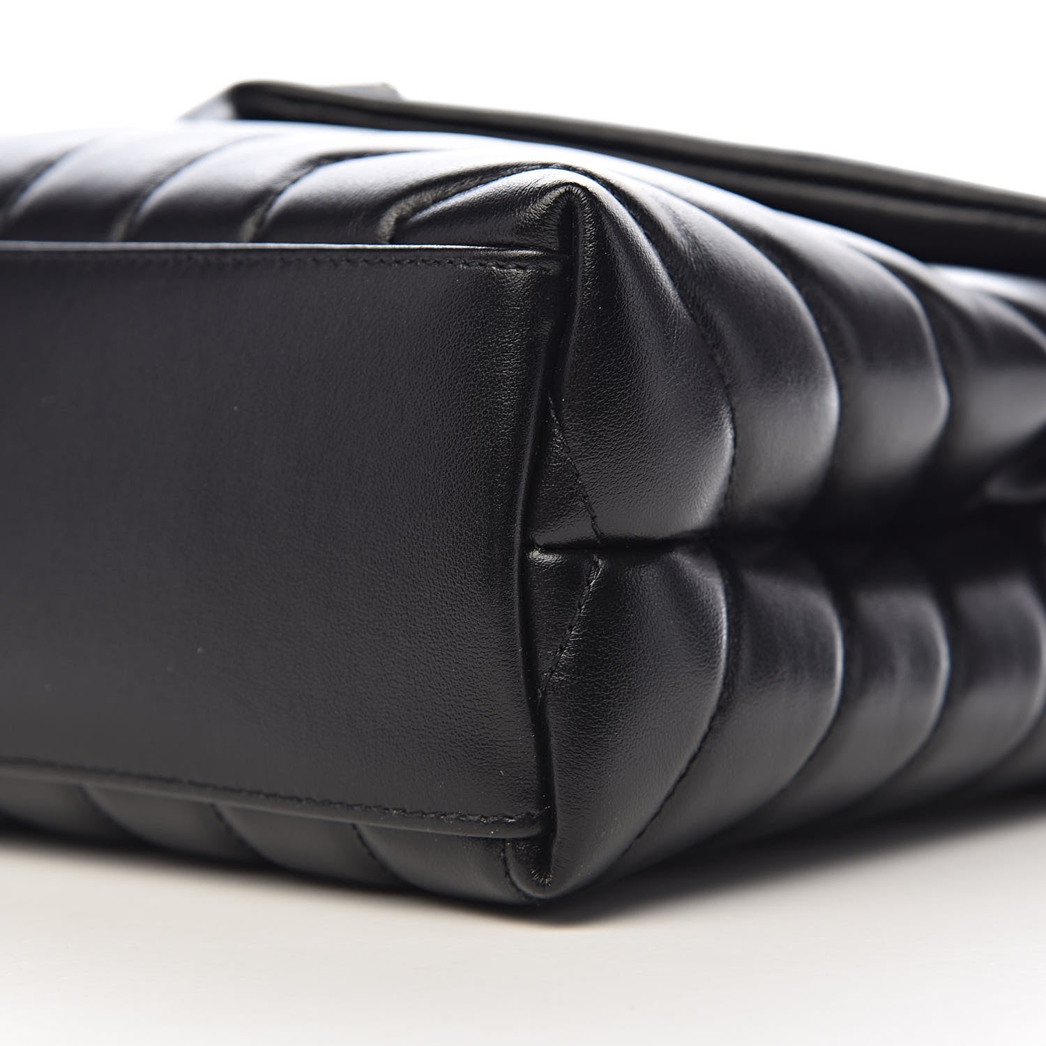 Saint Laurent Calfskin Y Quilted Monogram Small Loulou Chain Satchel Black 9 of 10