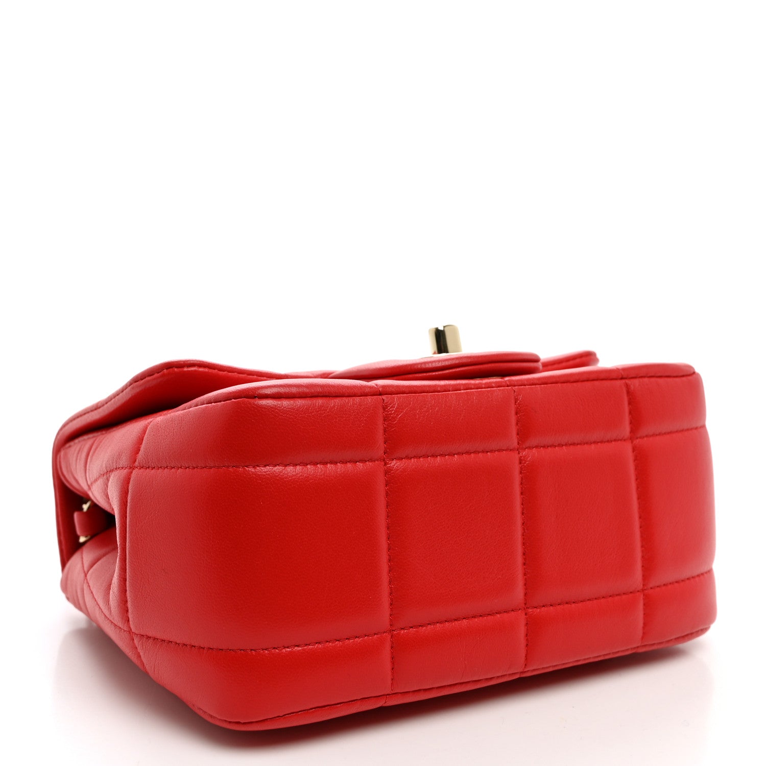 Chanel Lambskin Resin Crystal Square Quilted Monacoco Mini Flap Red 3 of 9