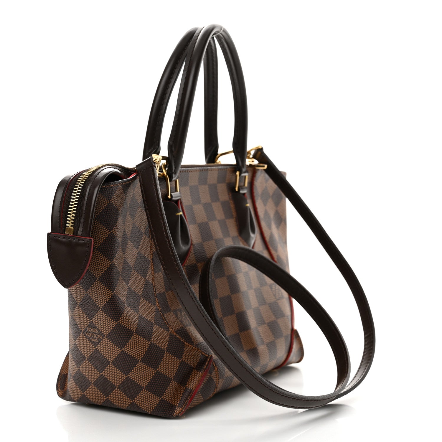 Louis Vuitton Damier Ebene Caissa Tote PM Cherry 3 of 11