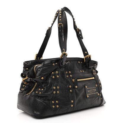 Louis Vuitton Lambskin Riveting Black 3 of 14