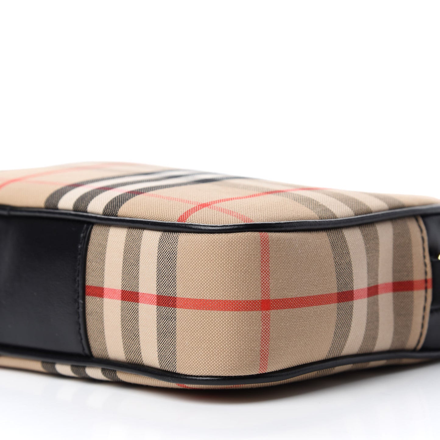 Calfskin Vintage Check Small Camera Bag Archive Beige