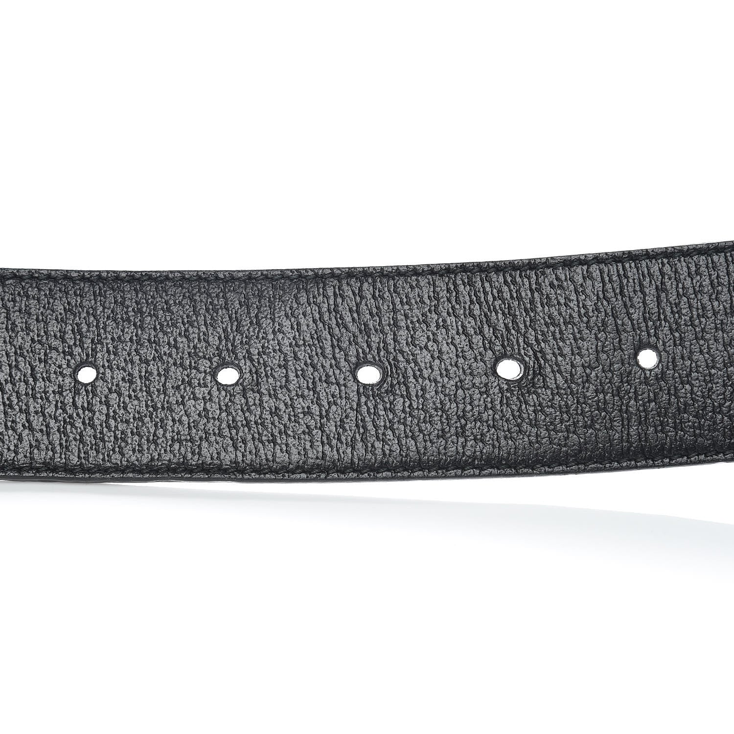 Gucci Textured Calfskin Double G 40mm Belt 95 38 Black 5 of 7