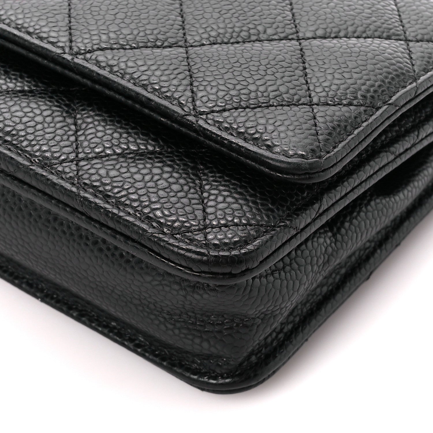 Chanel Caviar Quilted Wallet on Chain WOC Black 11 of 12