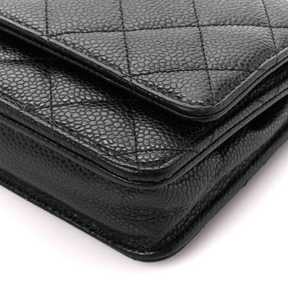 Chanel Caviar Quilted Wallet on Chain WOC Black 11 of 12