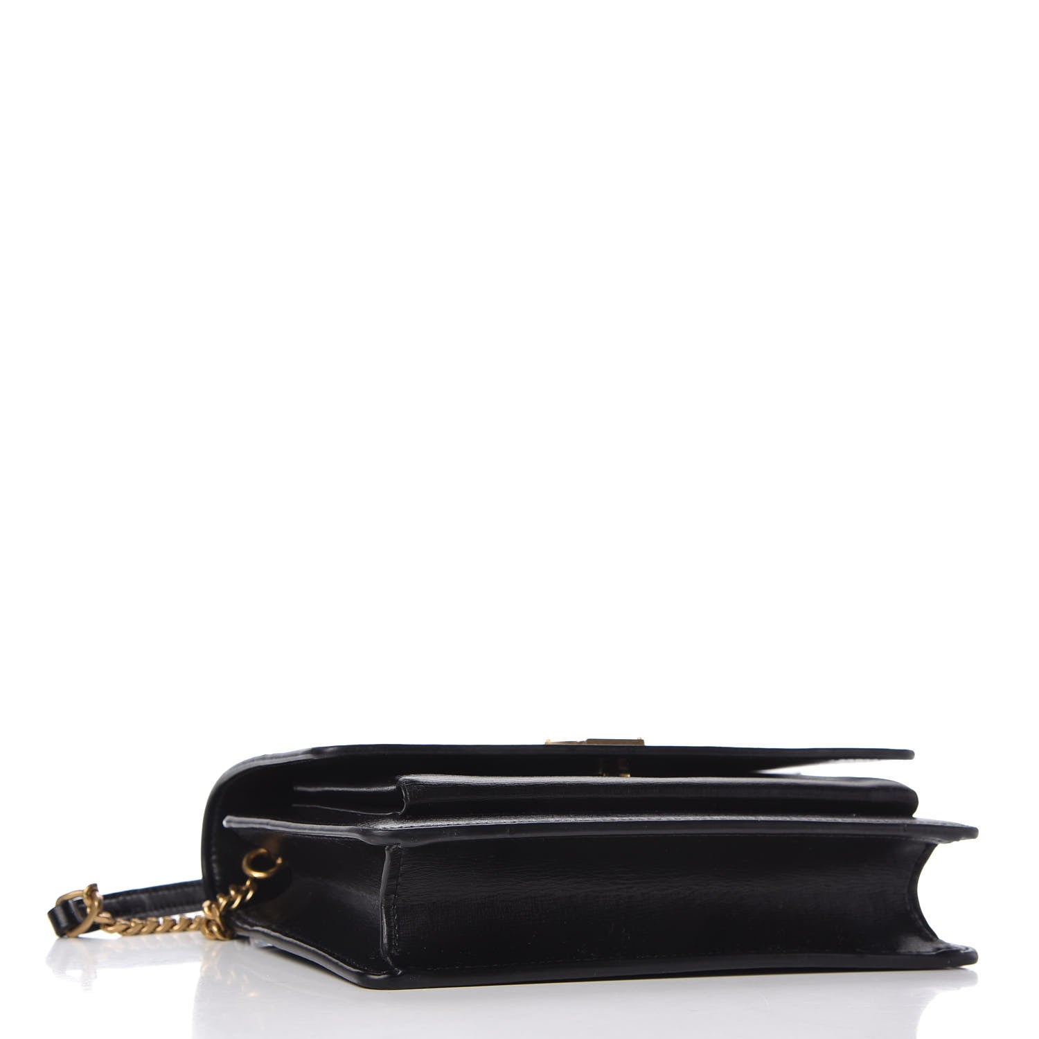 Saint Laurent Calfskin Monogram Sunset Chain Wallet Black 4 of 10