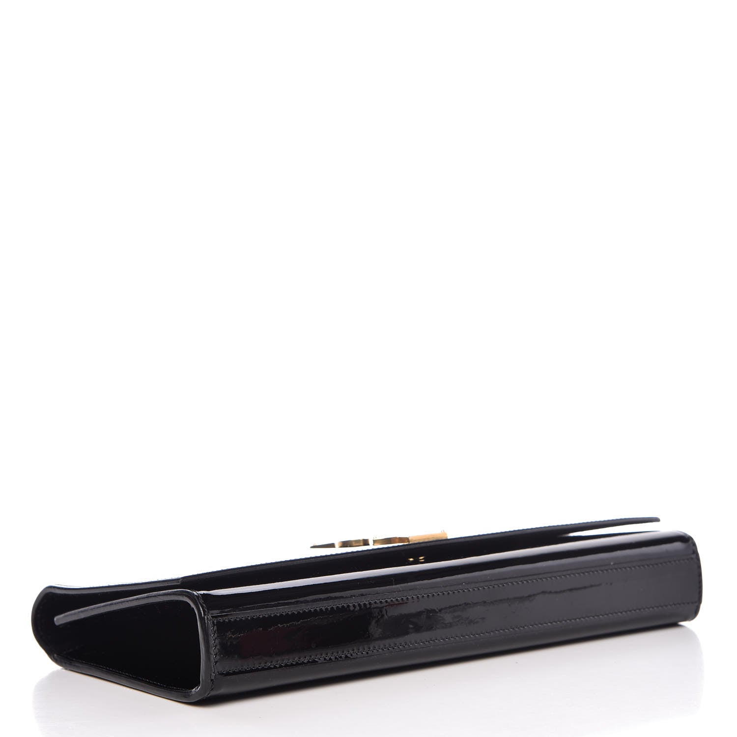 Saint Laurent Patent Classic Monogram Cassandre Clutch Black 4 of 14