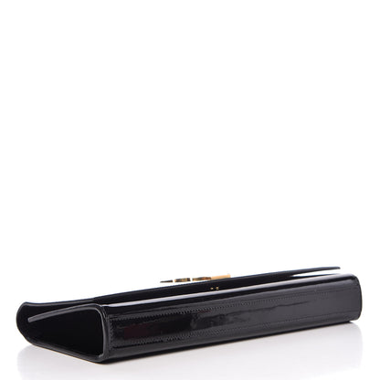 Saint Laurent Patent Classic Monogram Cassandre Clutch Black 4 of 14