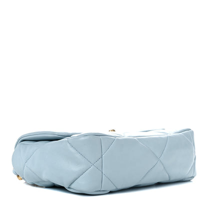 Chanel Lambskin Quilted Medium Chanel 19 Flap Light Blue 4 of 10