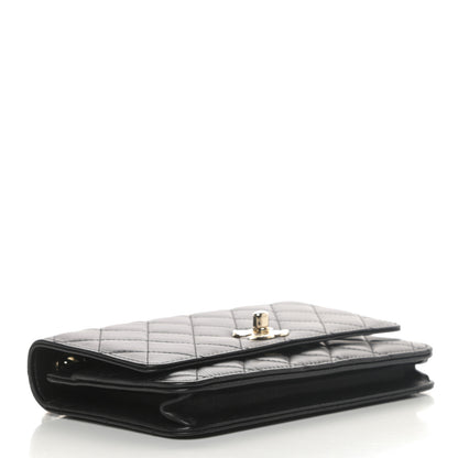 Chanel Lambskin Quilted Trendy CC Wallet On Chain WOC Black 4 of 14