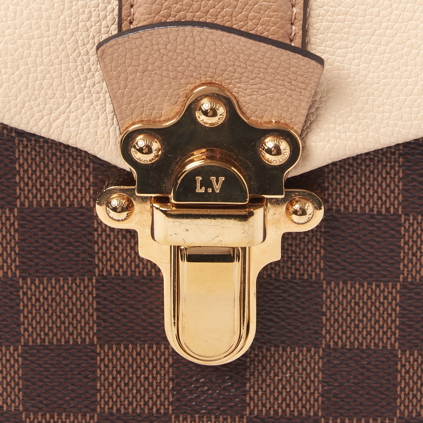 Damier Ebene Clapton Backpack Creme