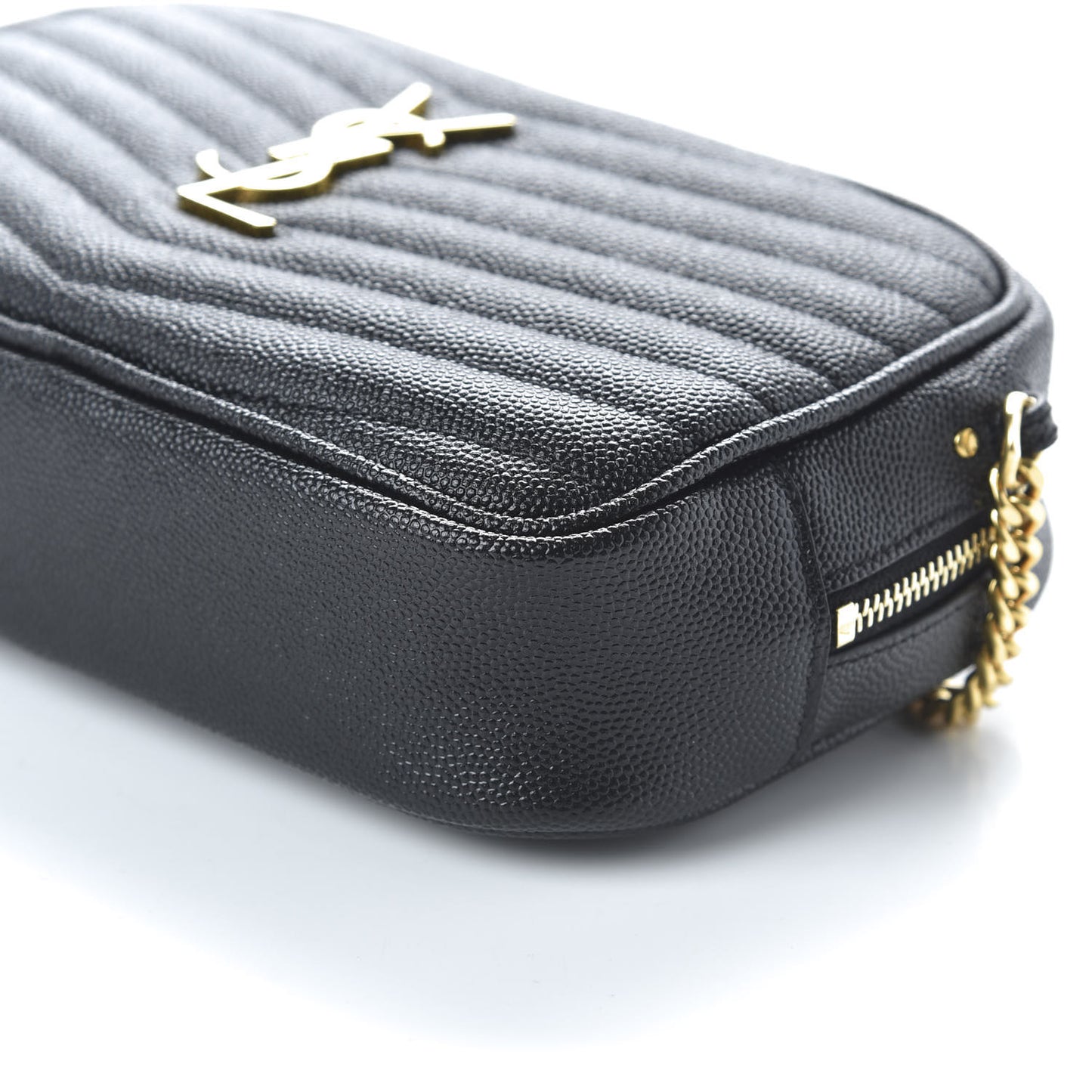 Grain De Poudre Matelasse Monogram Mini Lou Camera Bag Black