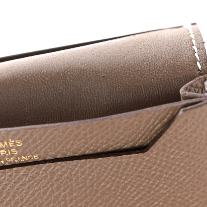Hermes Epsom Bearn Card Holder Wallet Etoupe 8 of 13