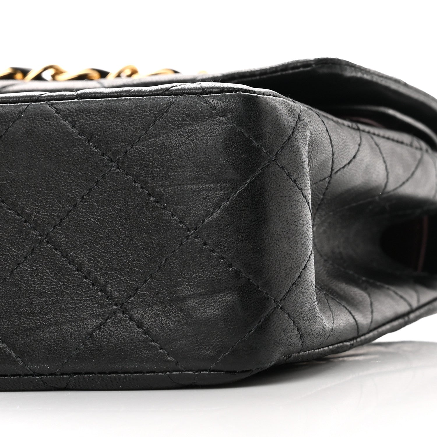 Chanel Lambskin Quilted Medium Double Flap Black 10 of 18