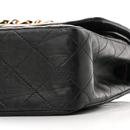 Chanel Lambskin Quilted Medium Double Flap Black 10 of 18