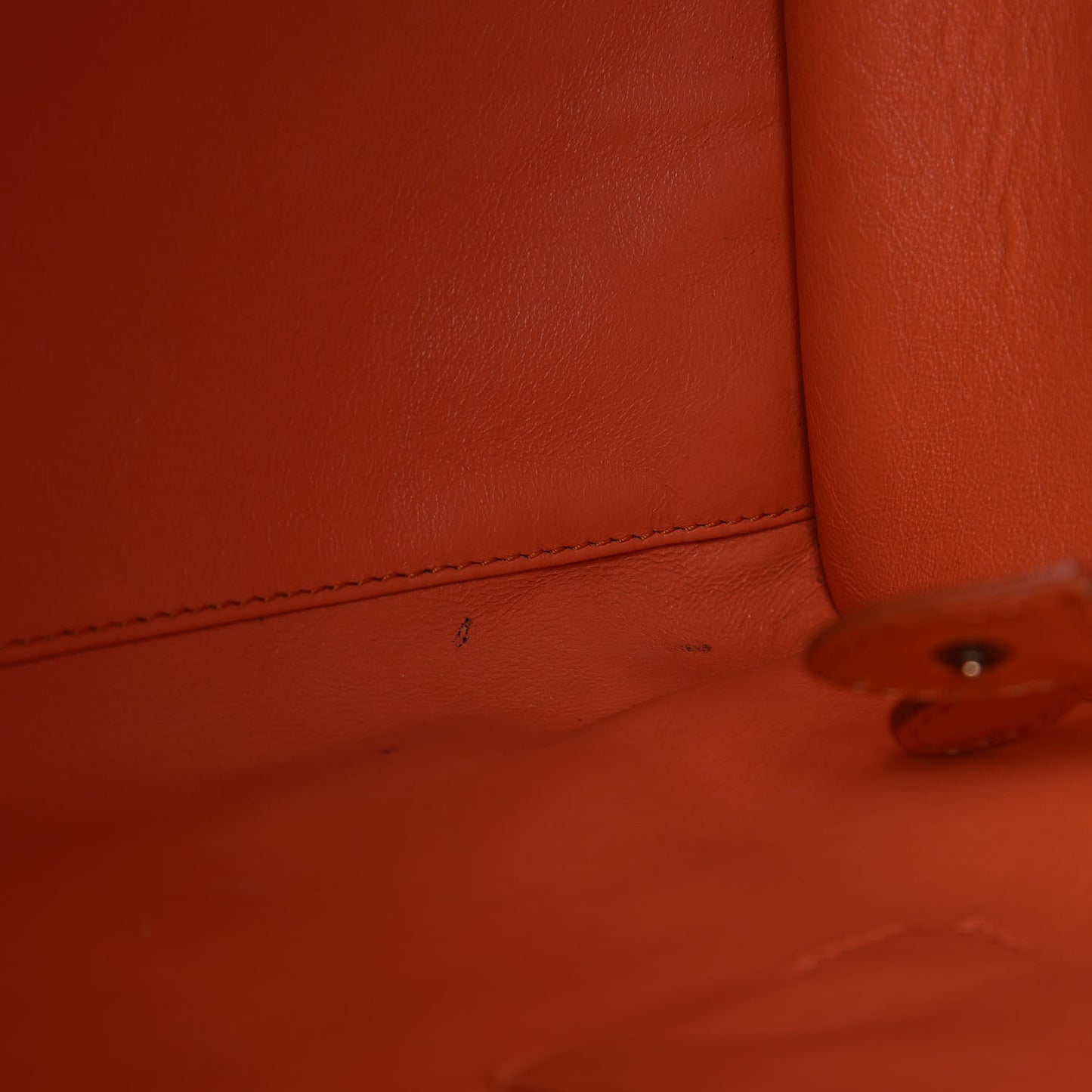 Smooth Calfskin Mini Luggage Bright Orange