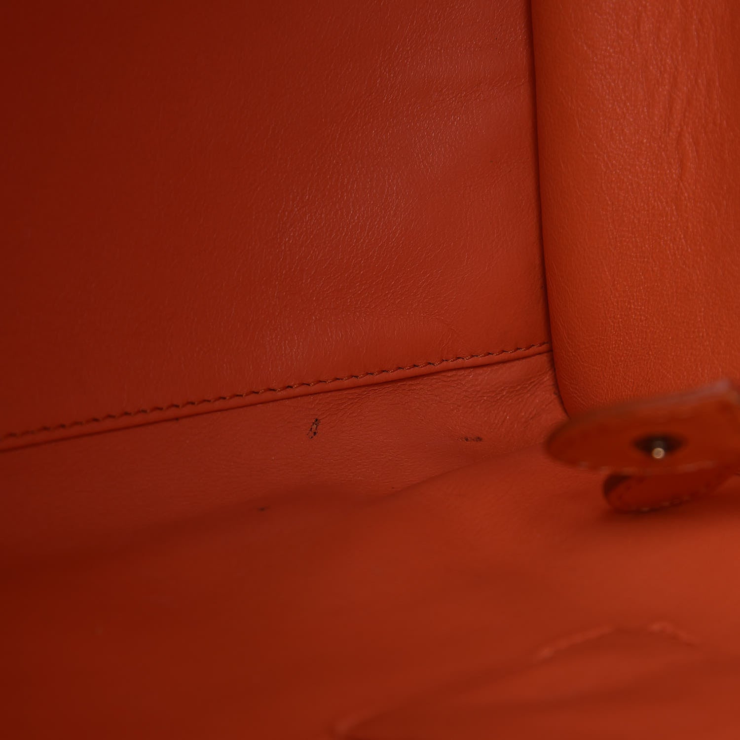 Celine Smooth Calfskin Mini Luggage Bright Orange 9 of 24