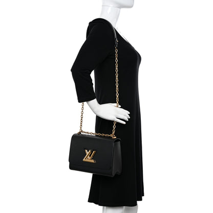Louis Vuitton Epi Twist Shoulder Bag MM Black 2 of 10