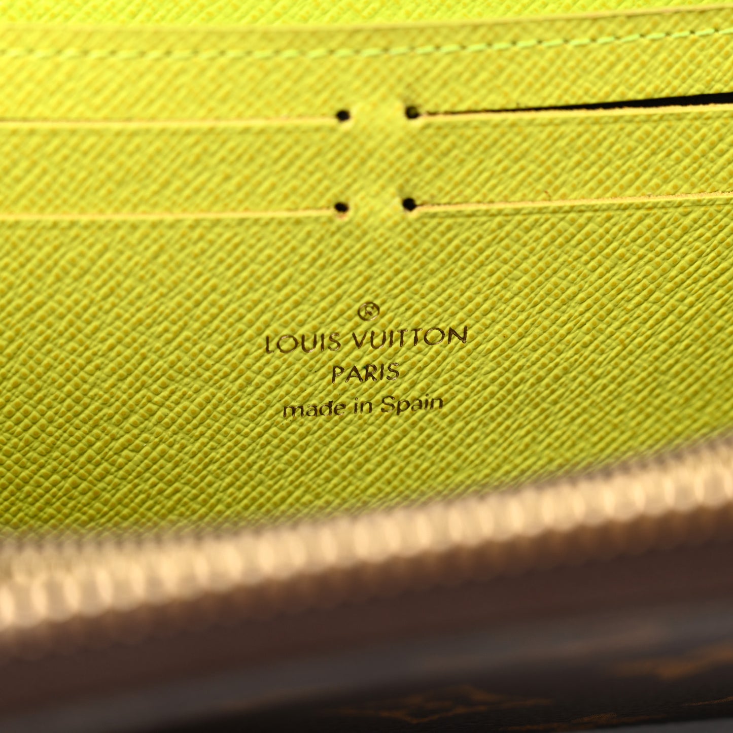 Monogram Clemence Wallet Acid Yellow