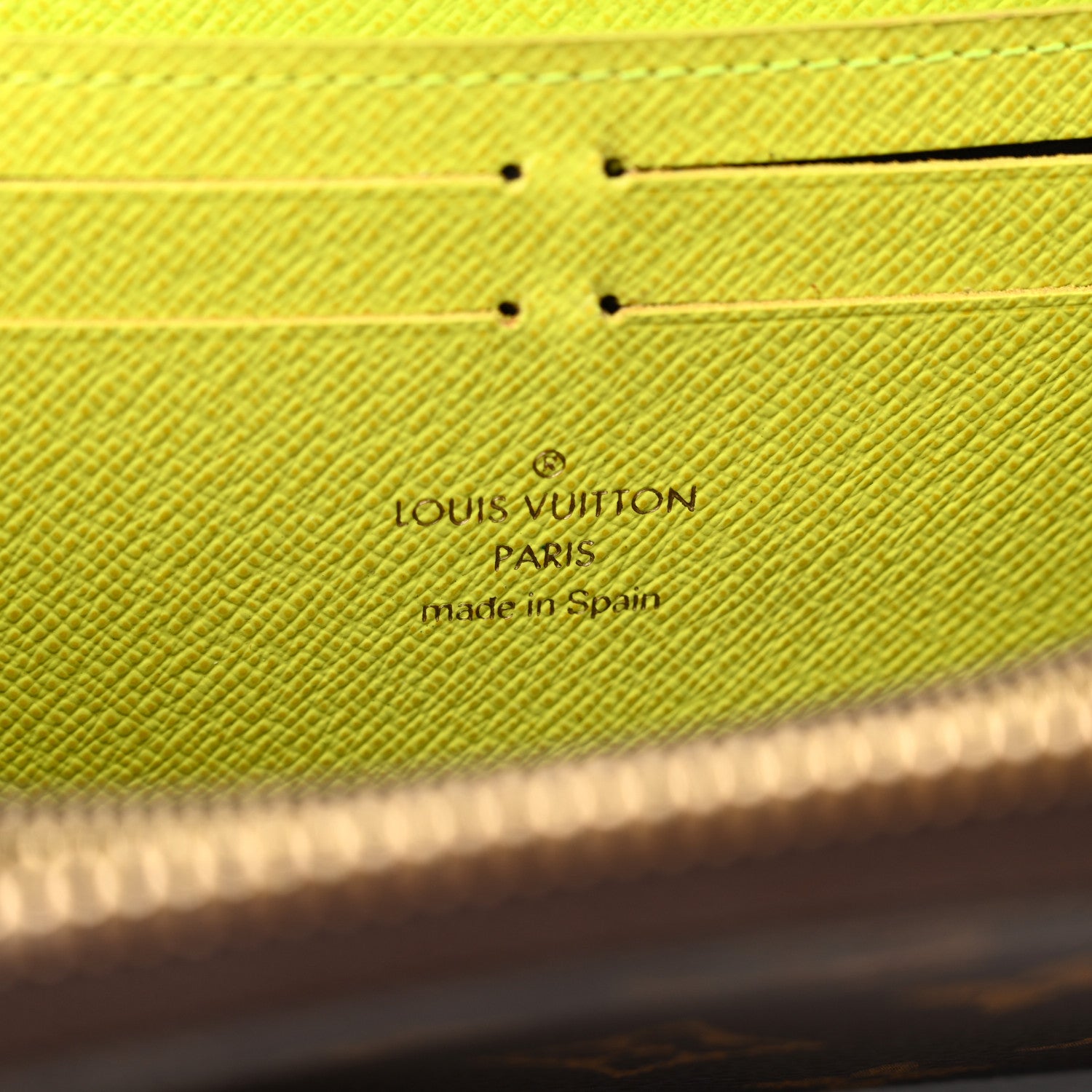 Louis Vuitton Monogram Clemence Wallet Acid Yellow 6 of 9