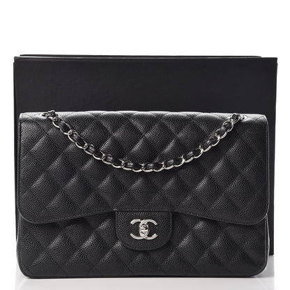 Chanel Caviar Quilted Jumbo Double Flap Black 15 of 15