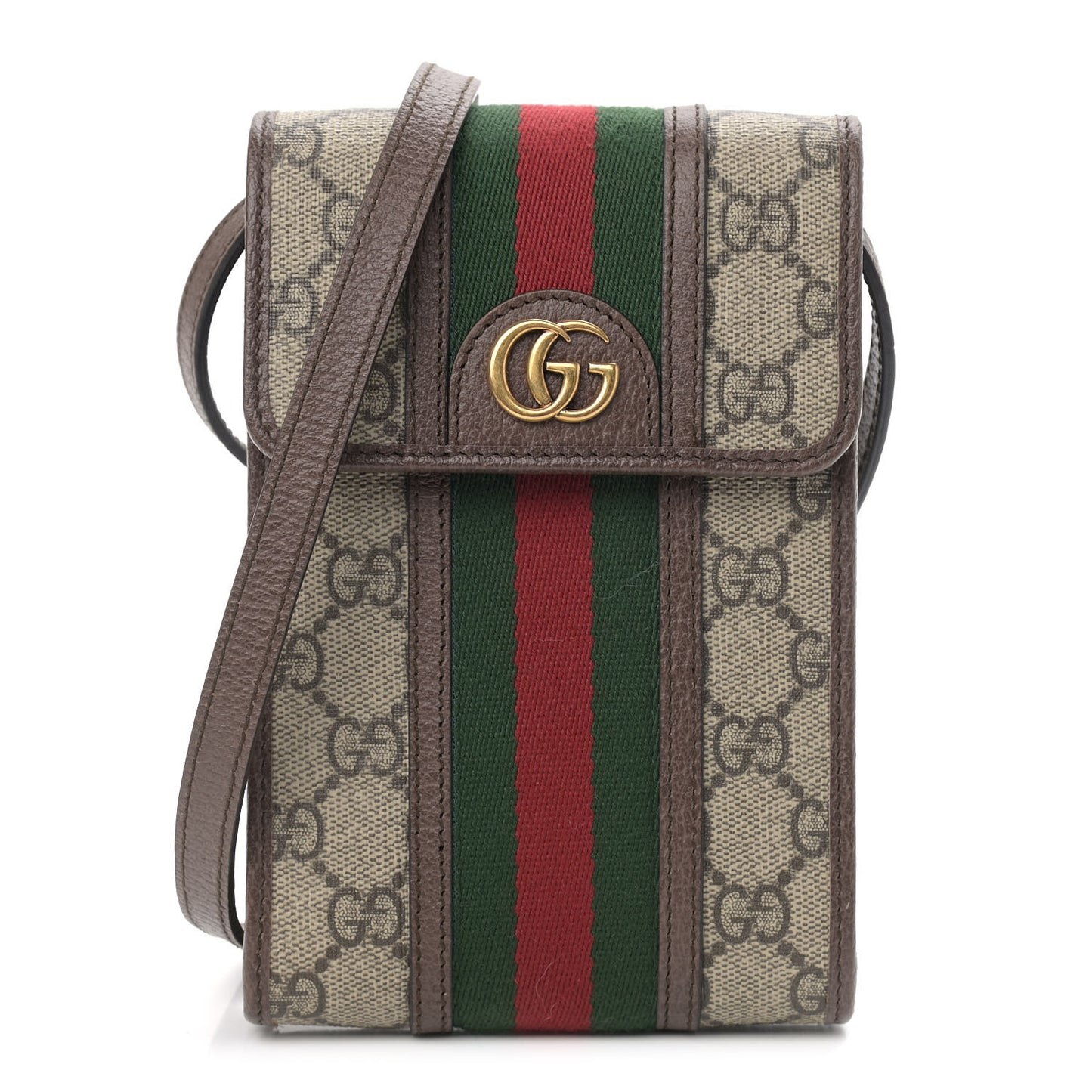 GG Supreme Monogram Web Mini Ophidia Crossbody Bag Beige New Acero