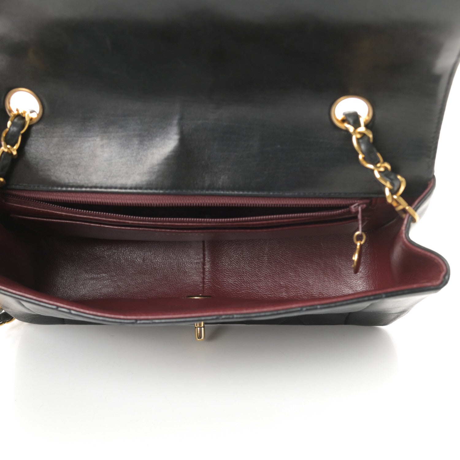 Chanel Lambskin Quilted Medium Single Flap Black 5 of 14