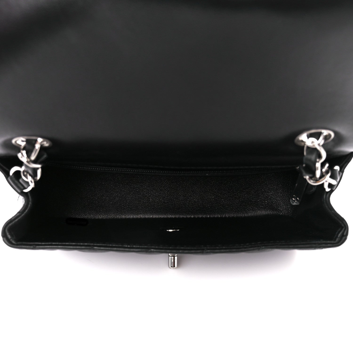 Chanel Lambskin Quilted Mini Rectangular Flap Black 5 of 11