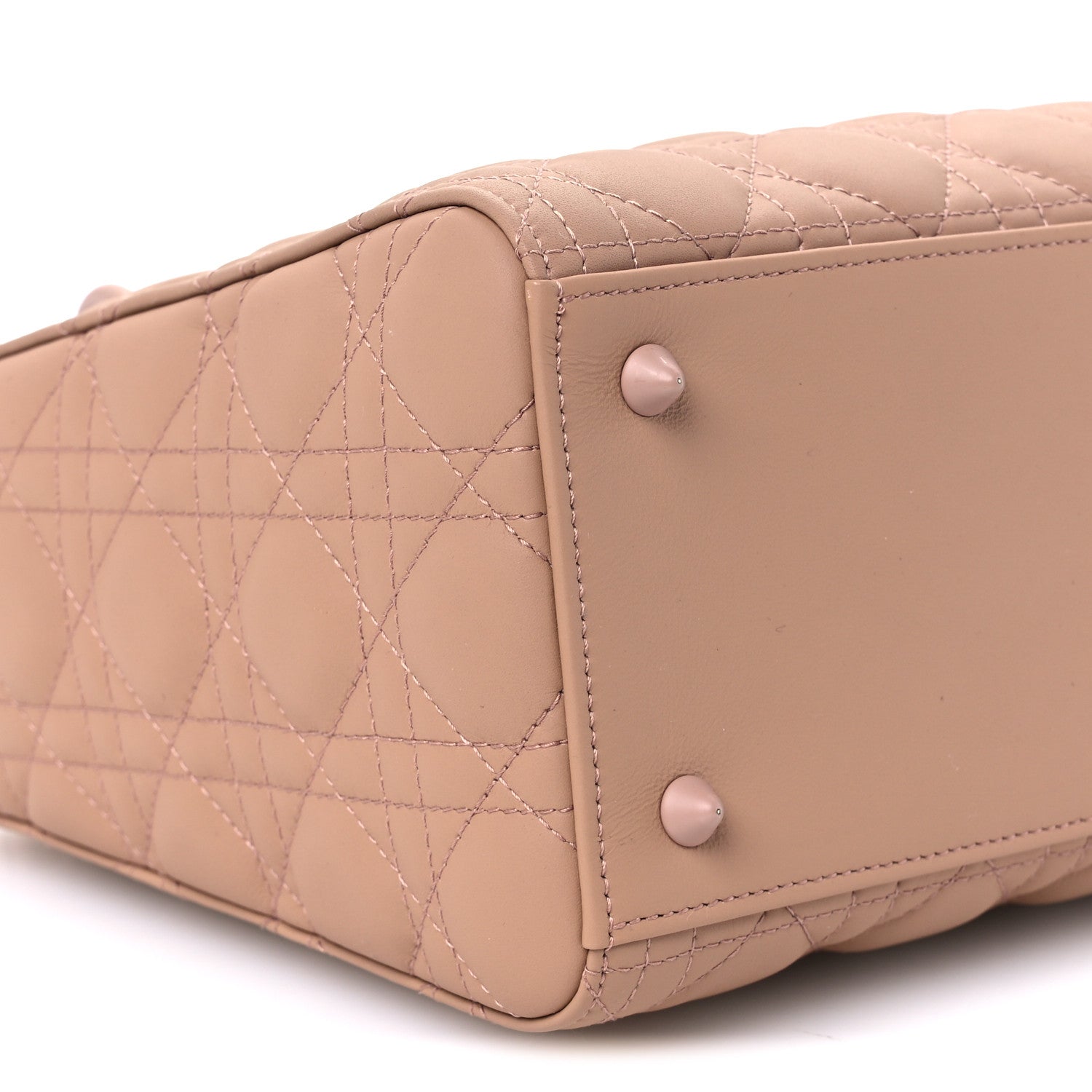 Christian Dior Ultra Matte Calfskin Cannage Medium Lady Dior Beige 8 of 9