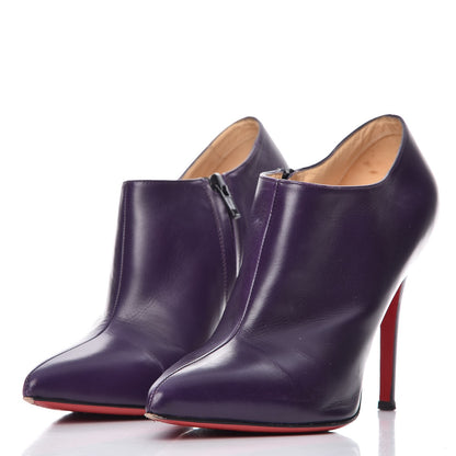 Christian Louboutin Calfskin Dahlia 100 Ankle Boots 38.5 Black 3 of 13