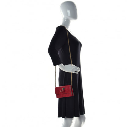 Gucci Guccissima Mini Cherry Chain Bag Hibiscus Red 3 of 13