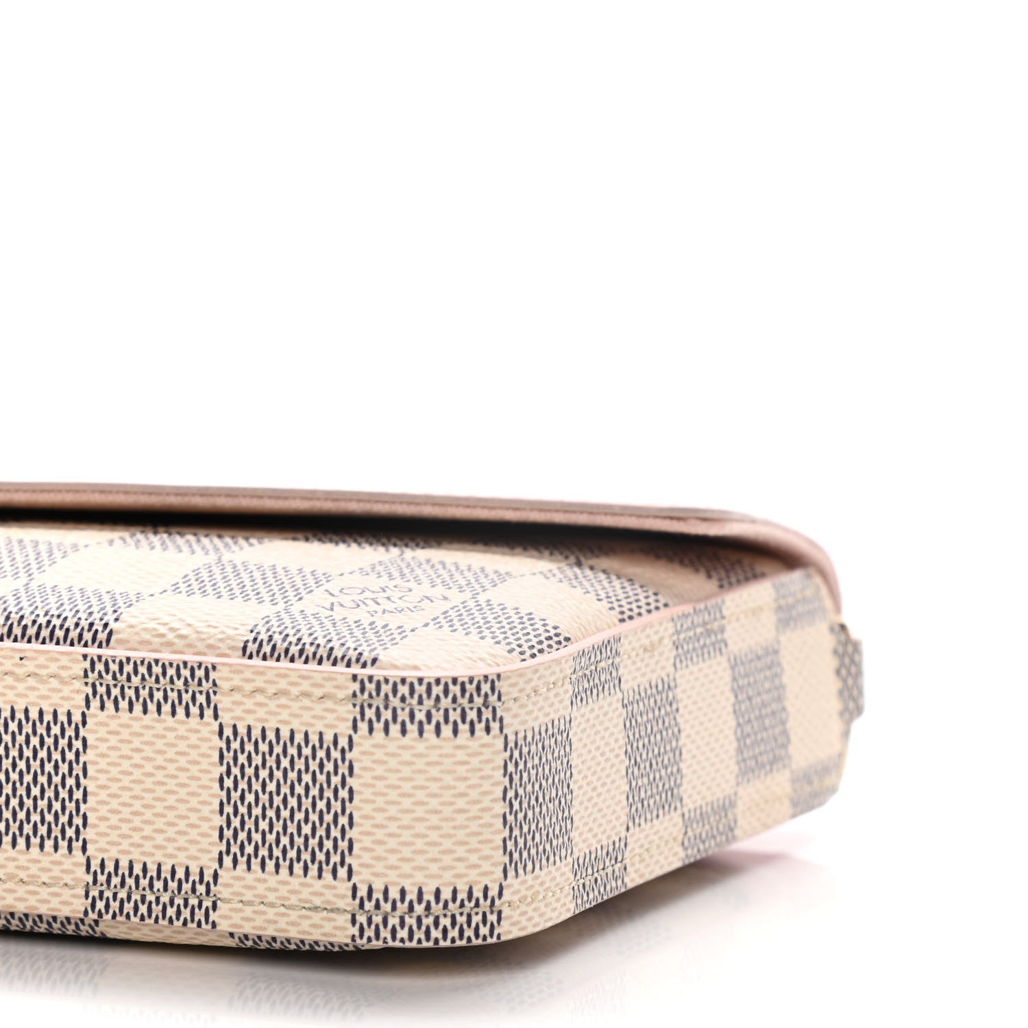 Louis Vuitton Damier Azur Calfskin Pochette Felicie Eau de Rose 9 of 10