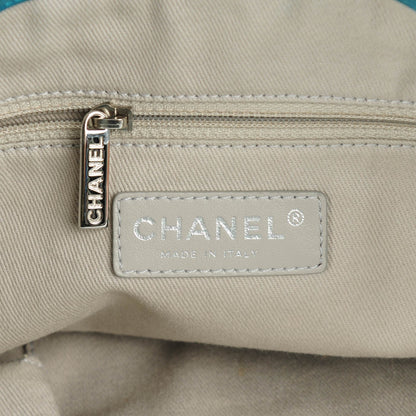 Chanel Iridescent Calfskin Quilted Small Sea Hit Turquoise 6 of 7