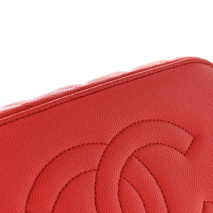 Chanel Caviar Quilted Large Vanity Pouch Red 14 of 19
