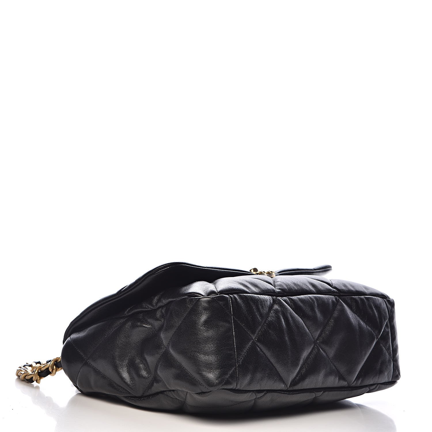Chanel Goatskin Quilted Maxi 19 Flap Black 4 of 11