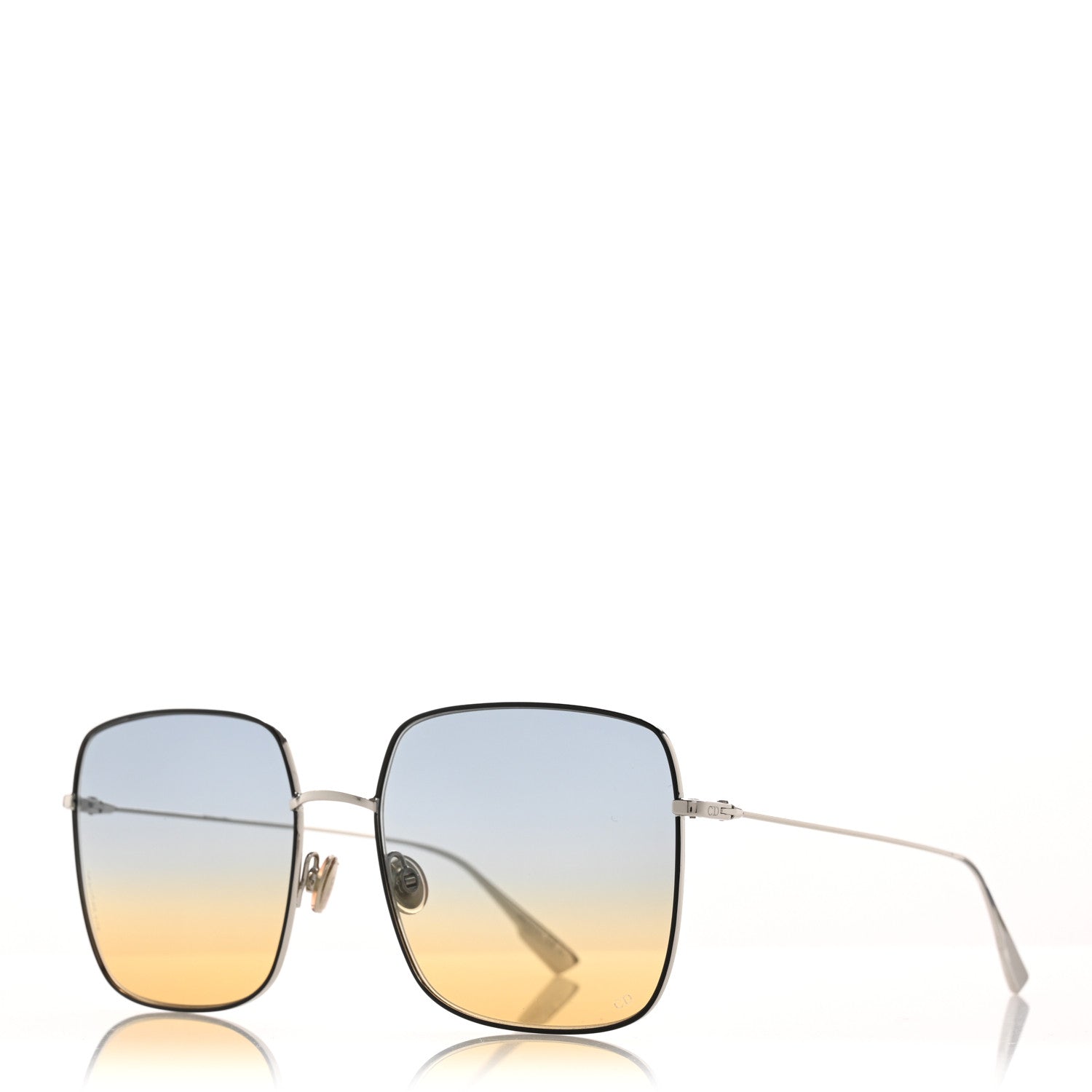 Christian Dior Metal Diorstellaire1 Sunglasses Silver 1 of 8