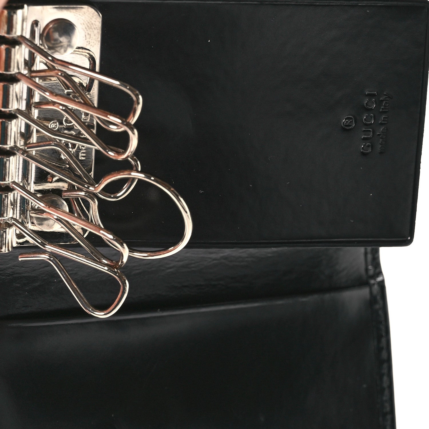 Gucci Patent 6 Key Holder Case Black 5 of 7