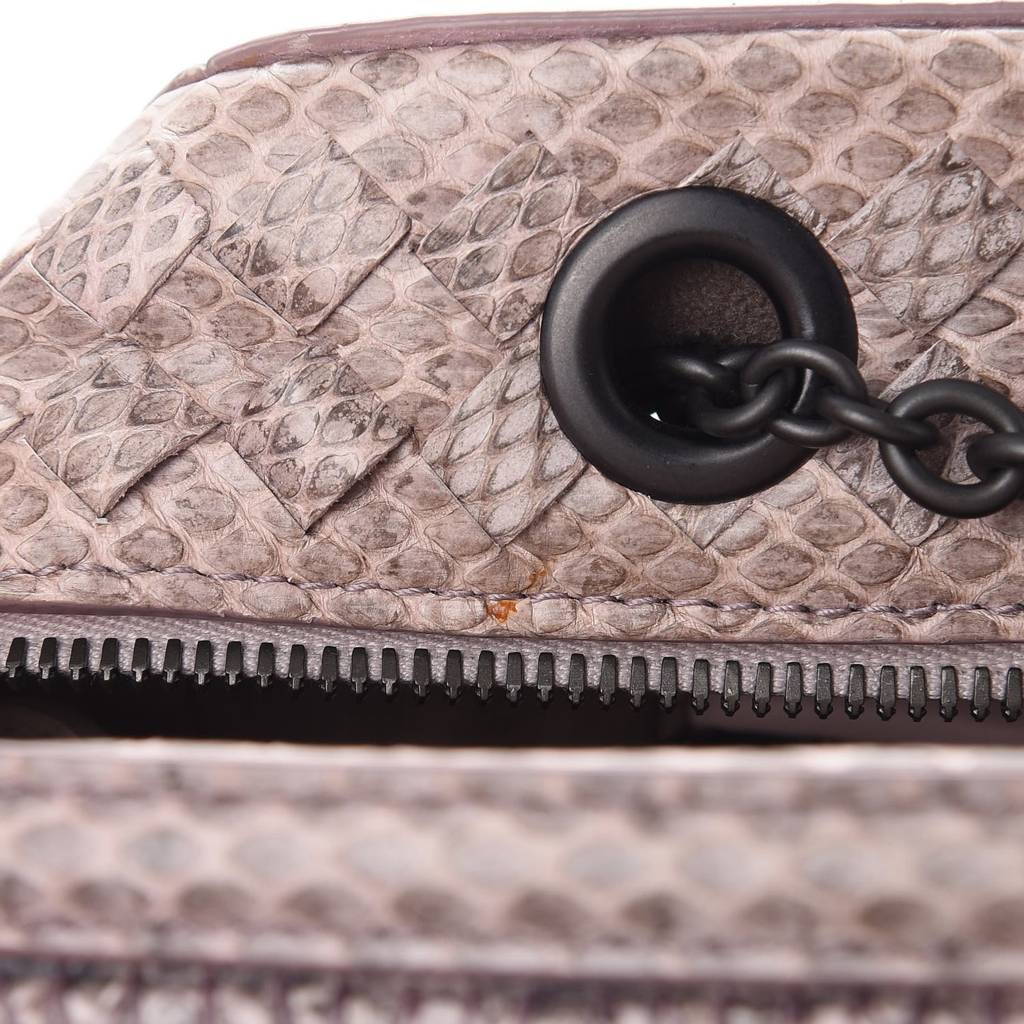 Lizard Snakeskin Chain Shoulder Bag