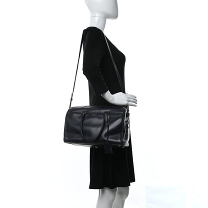 Saint Laurent Calfskin Classic Duffle 6 Navy 2 of 10