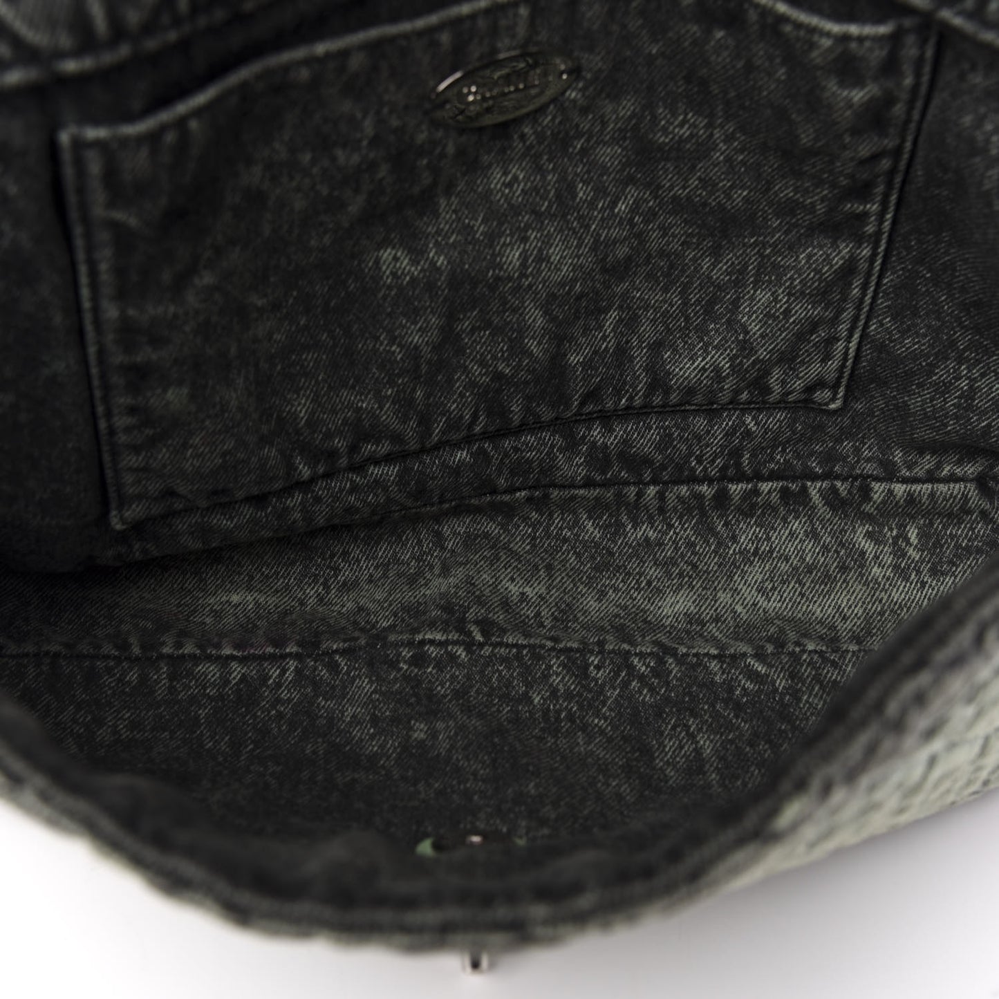 Denim Quilted Denimpression Flap Green Black