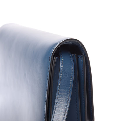 Celine Box Calfskin Medium Classic Box Flap Indigo 13 of 13
