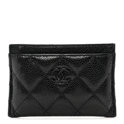 Chanel Caviar Quilted Incognito Card Holder Black 1 of 9