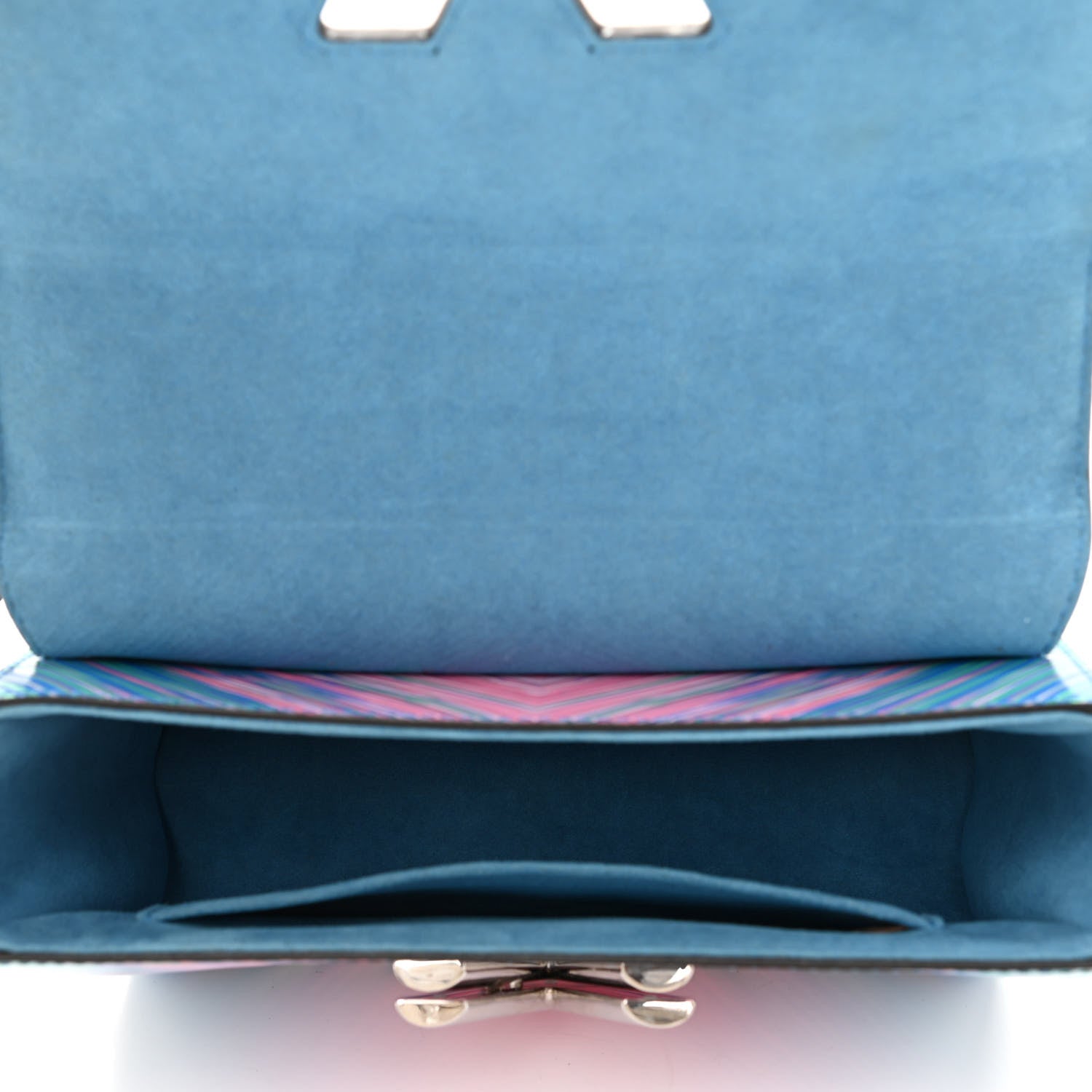 Louis Vuitton Epi Tropical Twist Shoulder Bag MM Blue Rose 4 of 7