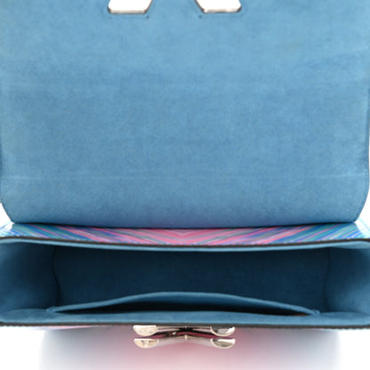 Louis Vuitton Epi Tropical Twist Shoulder Bag MM Blue Rose 4 of 7